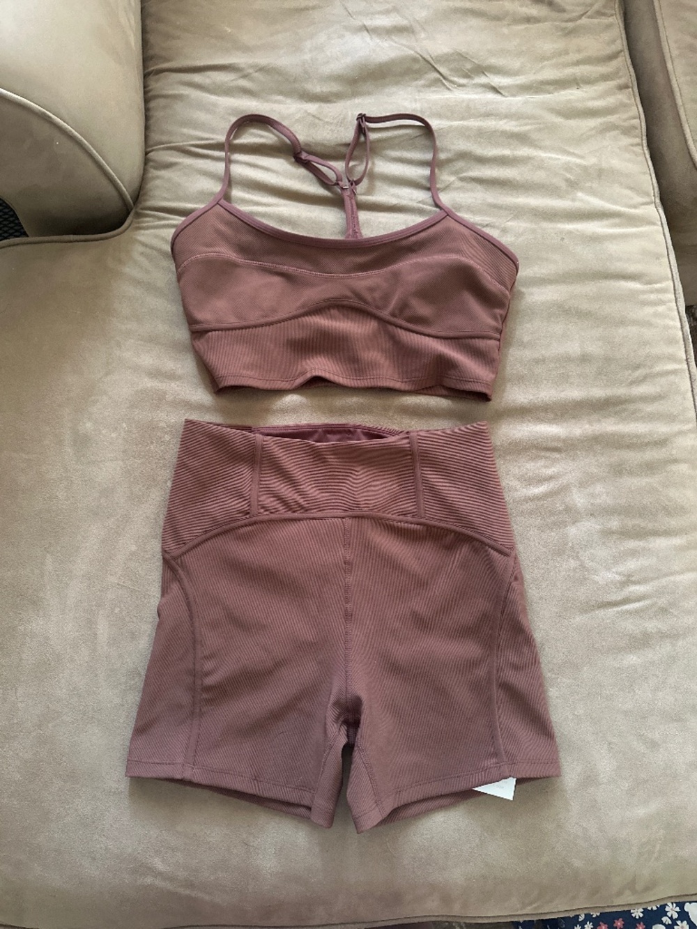 L*Space Revel Top and Bottom Set in Cafe